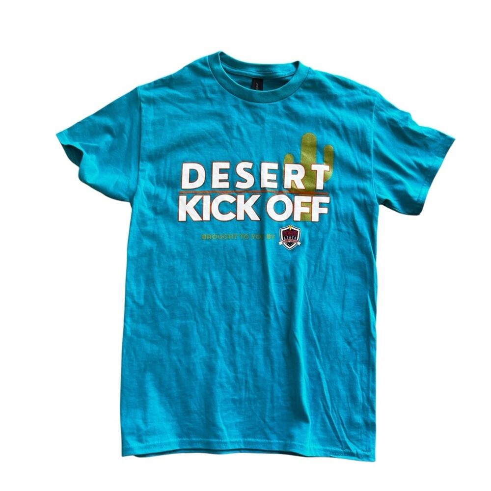 Gildan Arizona Junior State Championship Cheer Desert Kick Off Tee Shirt Small S